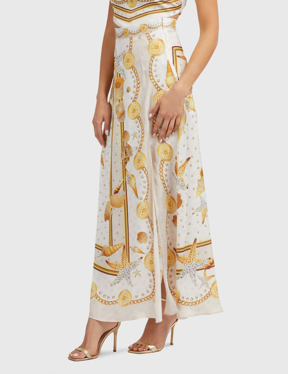 Fusta maxi Guess, mix culori
