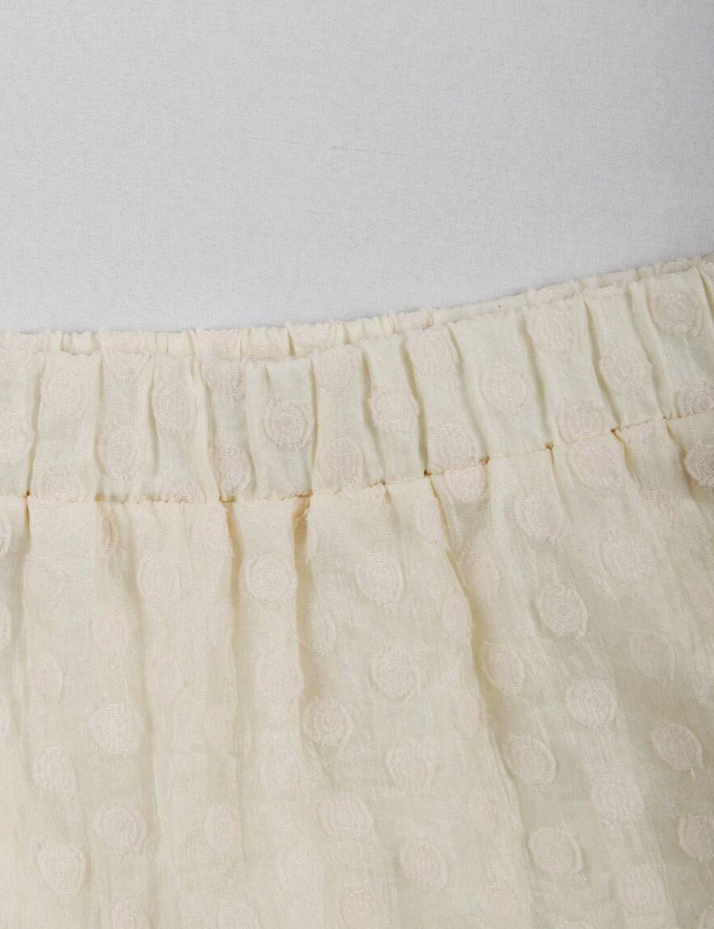 Fustă maxi Shein Curve+, crem
