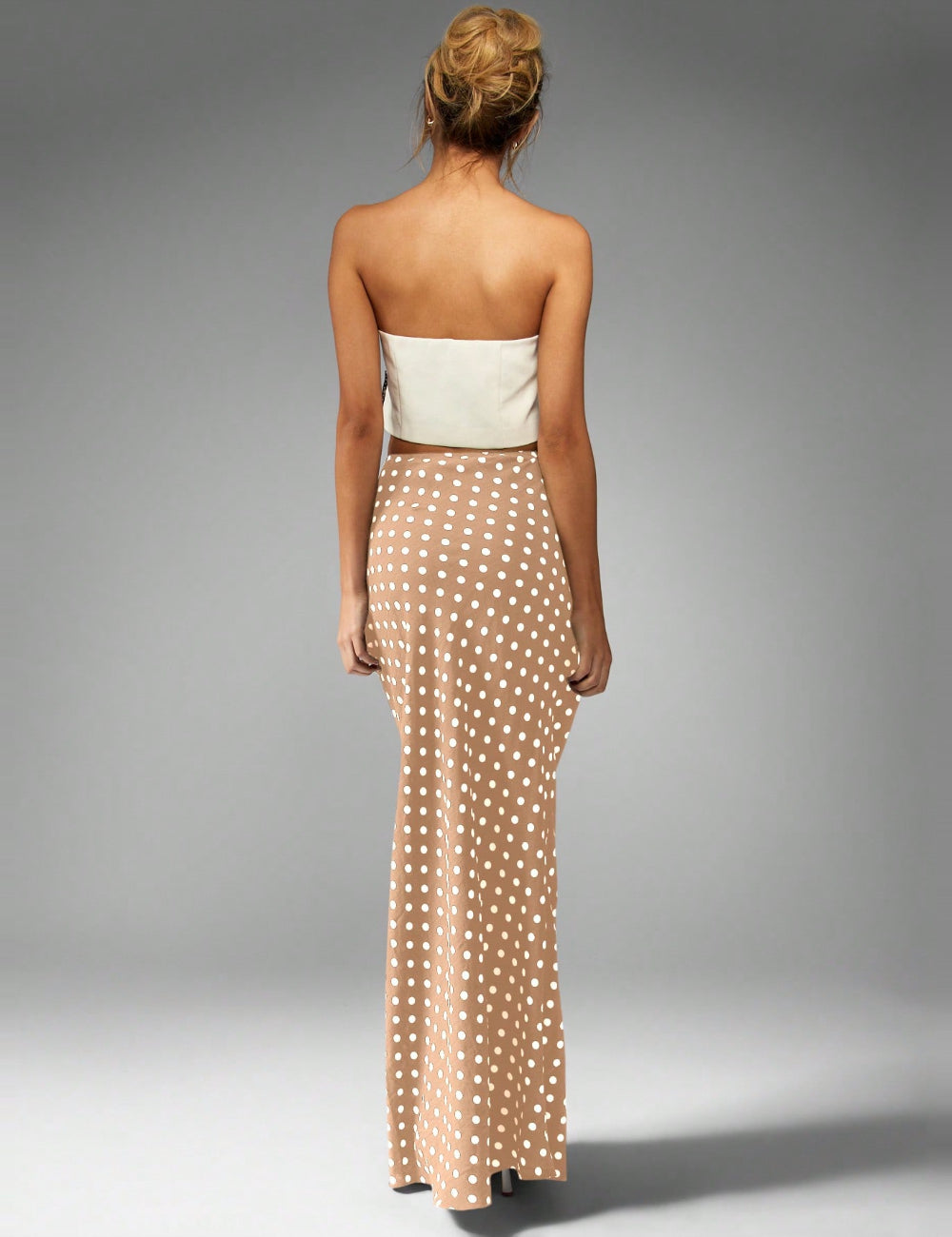 Fustă maxi Shein Missguided, maro