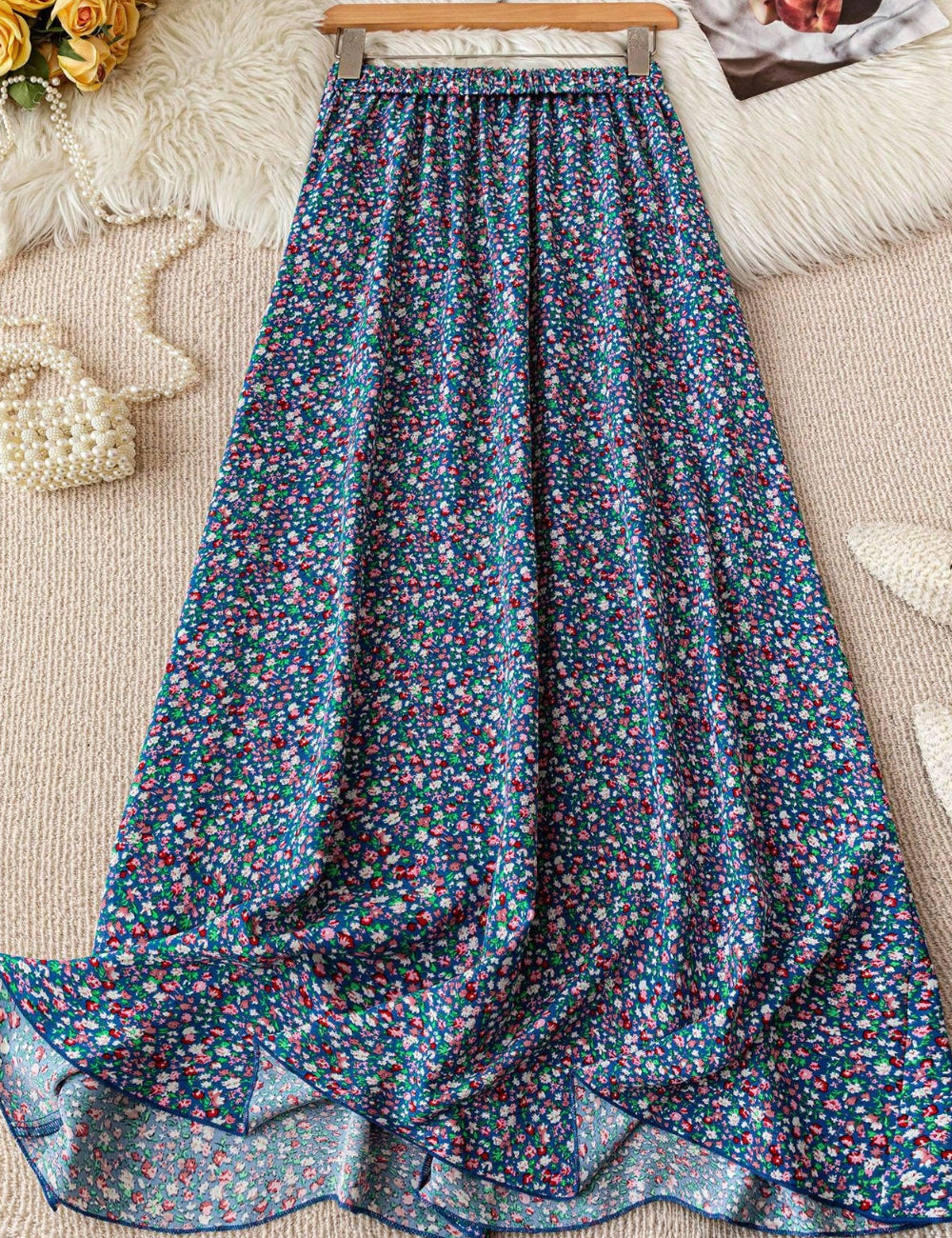 Fusta maxi Shein, mix culori