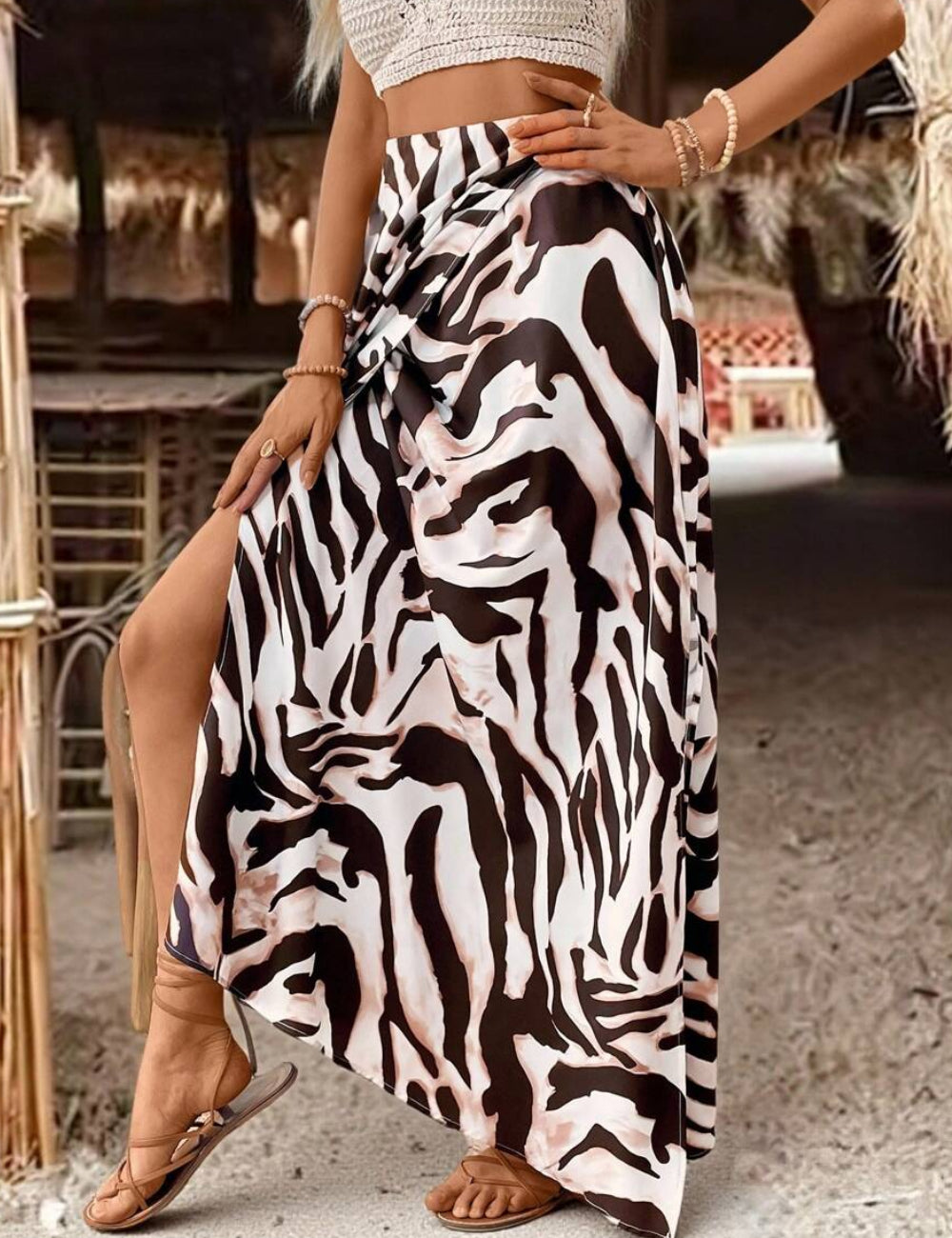 Fusta maxi Shein, mix culori