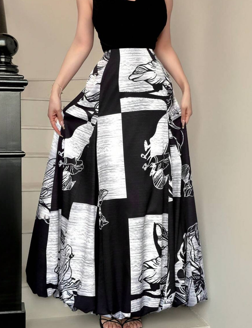 Fusta maxi Shein, mix culori