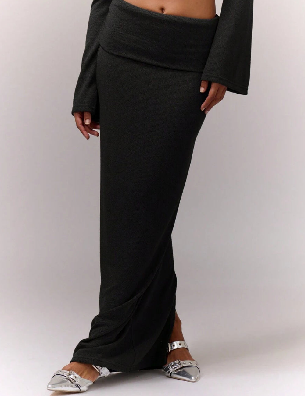 Fustă maxi Shein MUSERA, negru