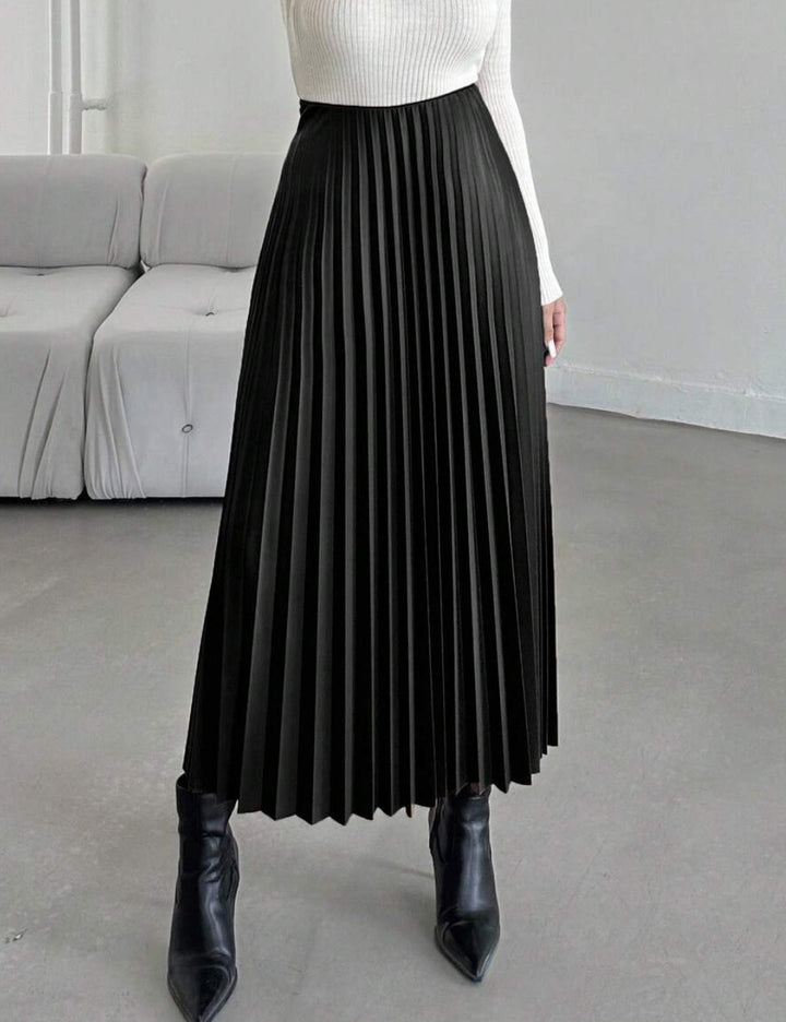 Shein maxi szoknya, fekete