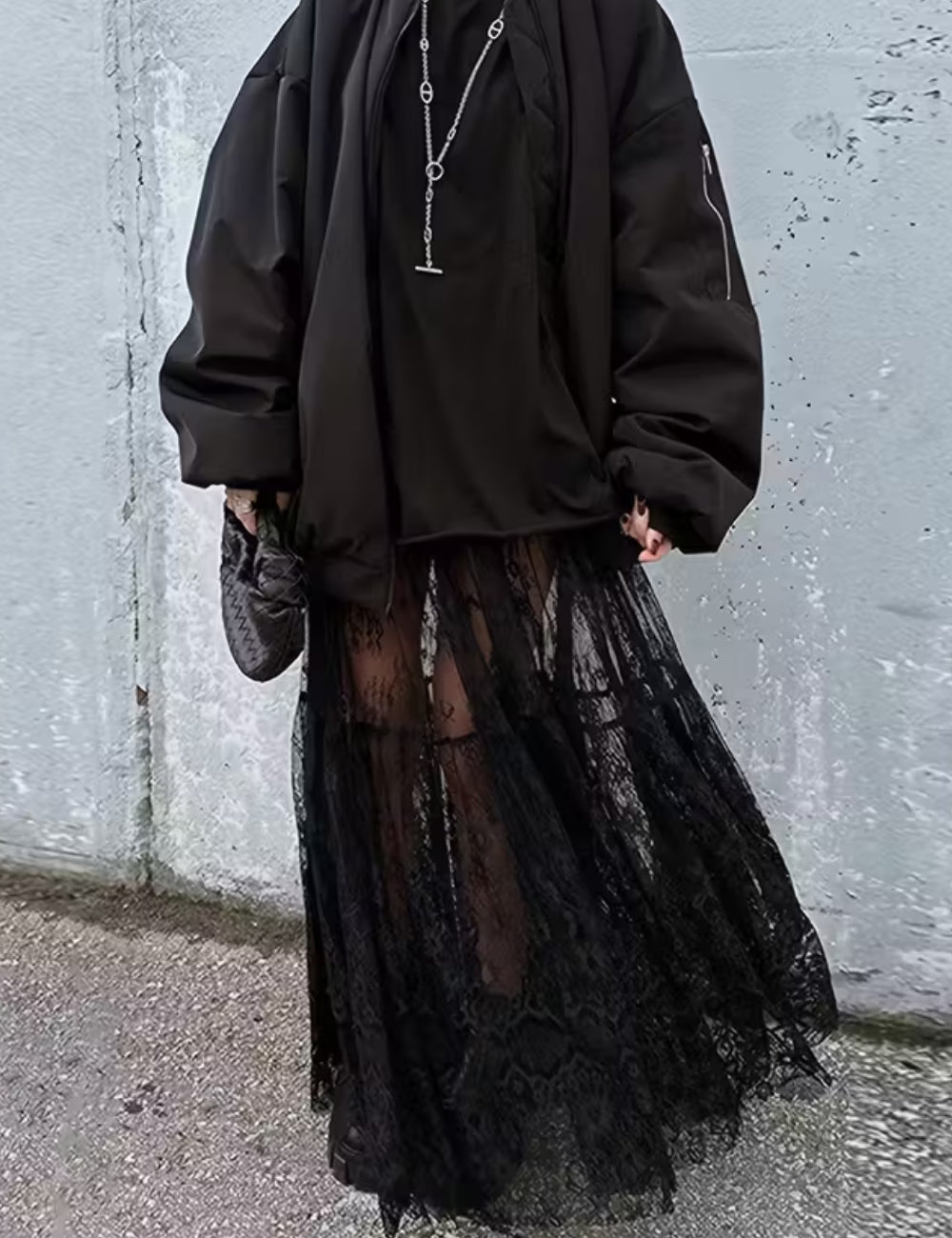 Fustă maxi Shein, negru