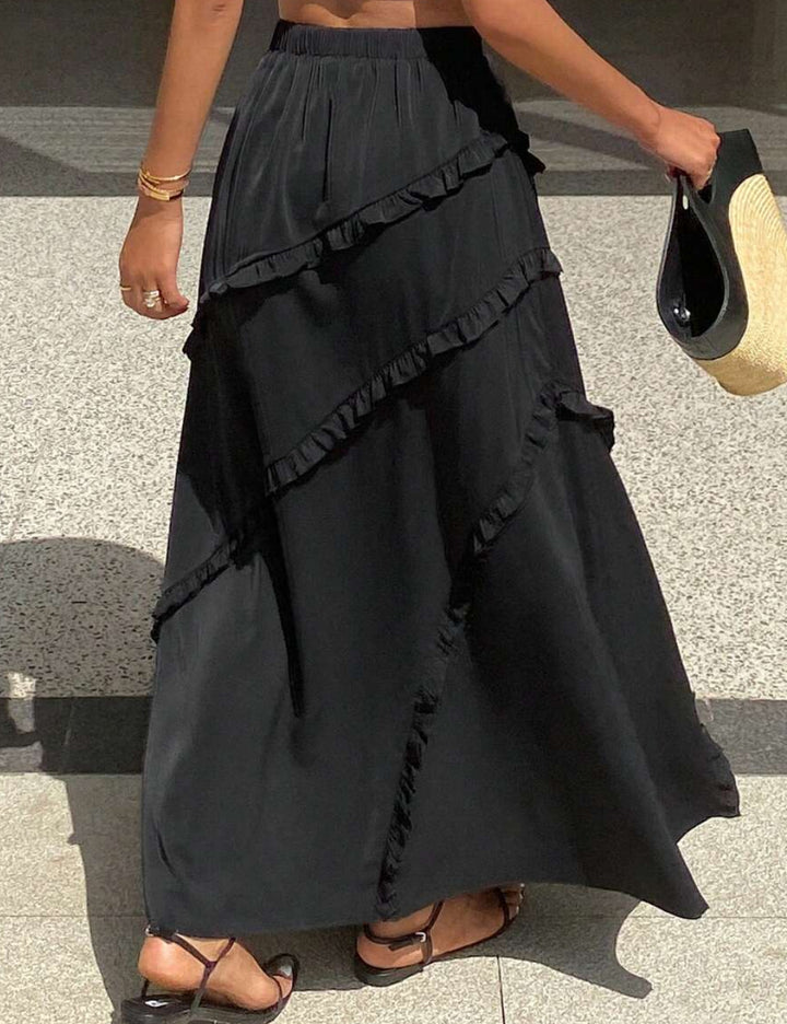 Fustă maxi SHEIN, negru