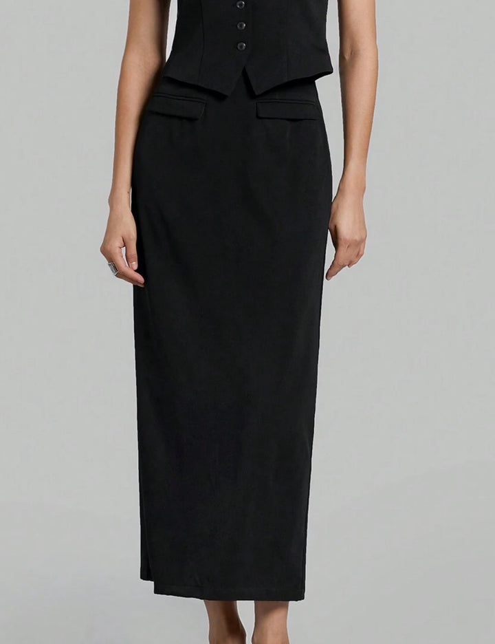 SHEIN maxi szoknya, fekete