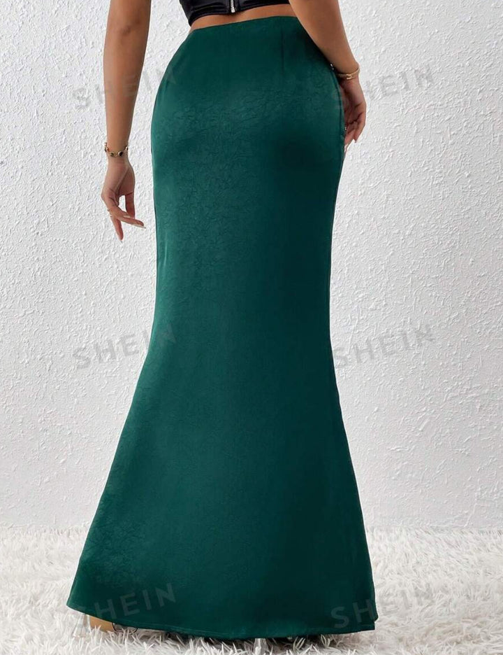 Shein maxi szoknya, zöld