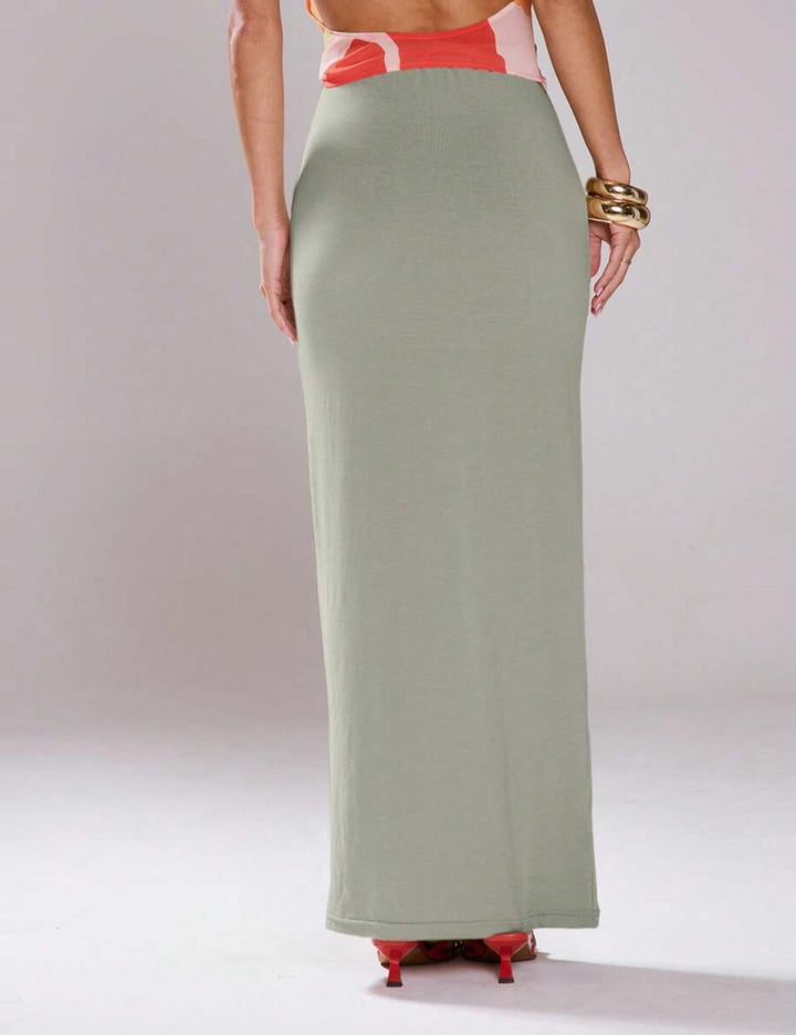 Fustă maxi Shein, verde