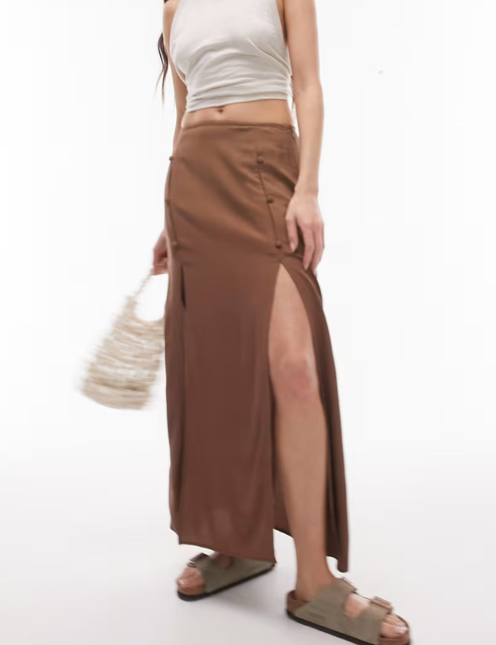 Topshop maxi szoknya, barna