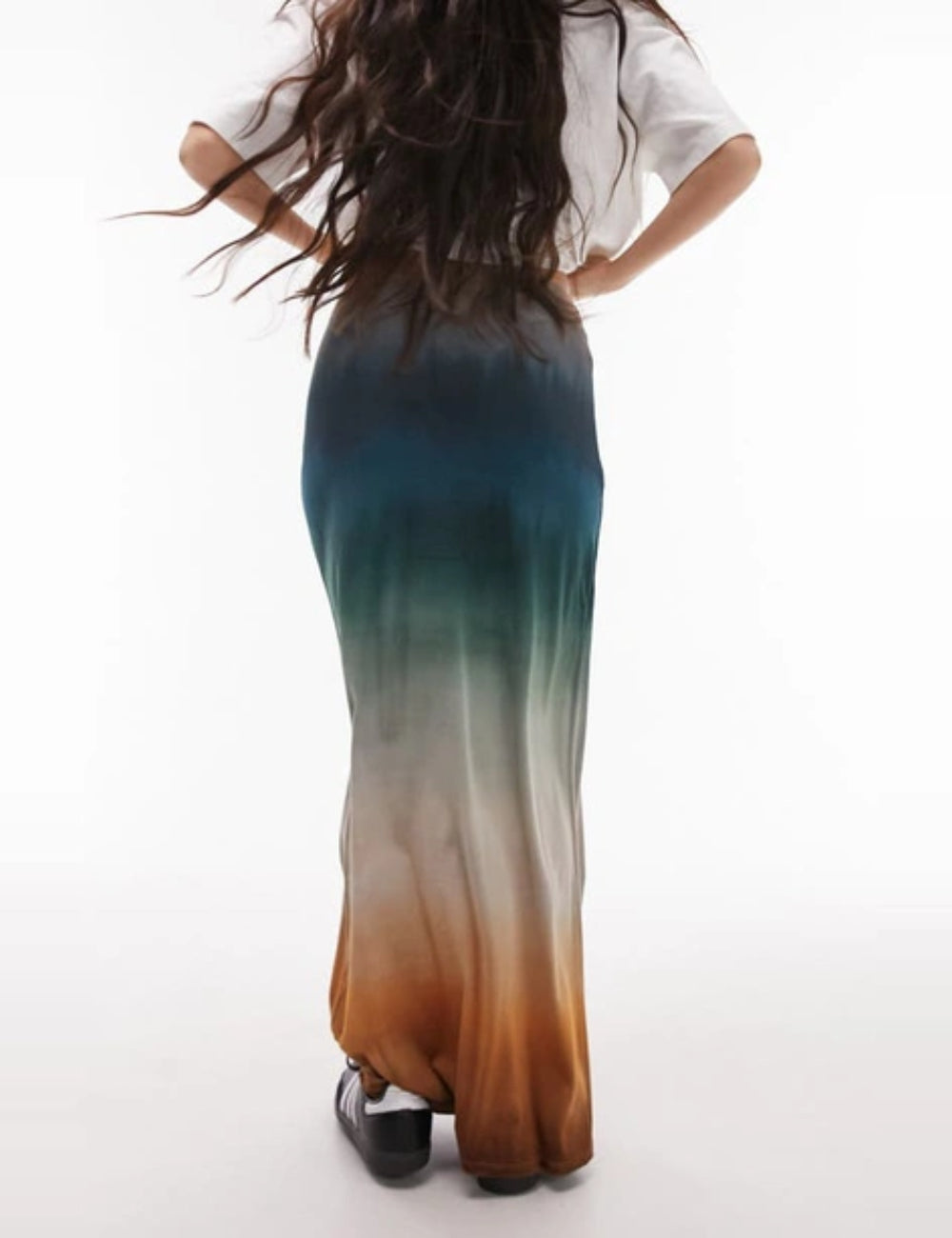 Fustă maxi Topshop, mix culori