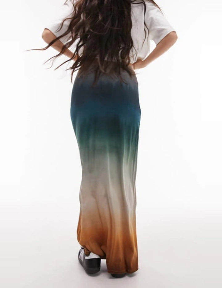 Fustă maxi Topshop, mix culori