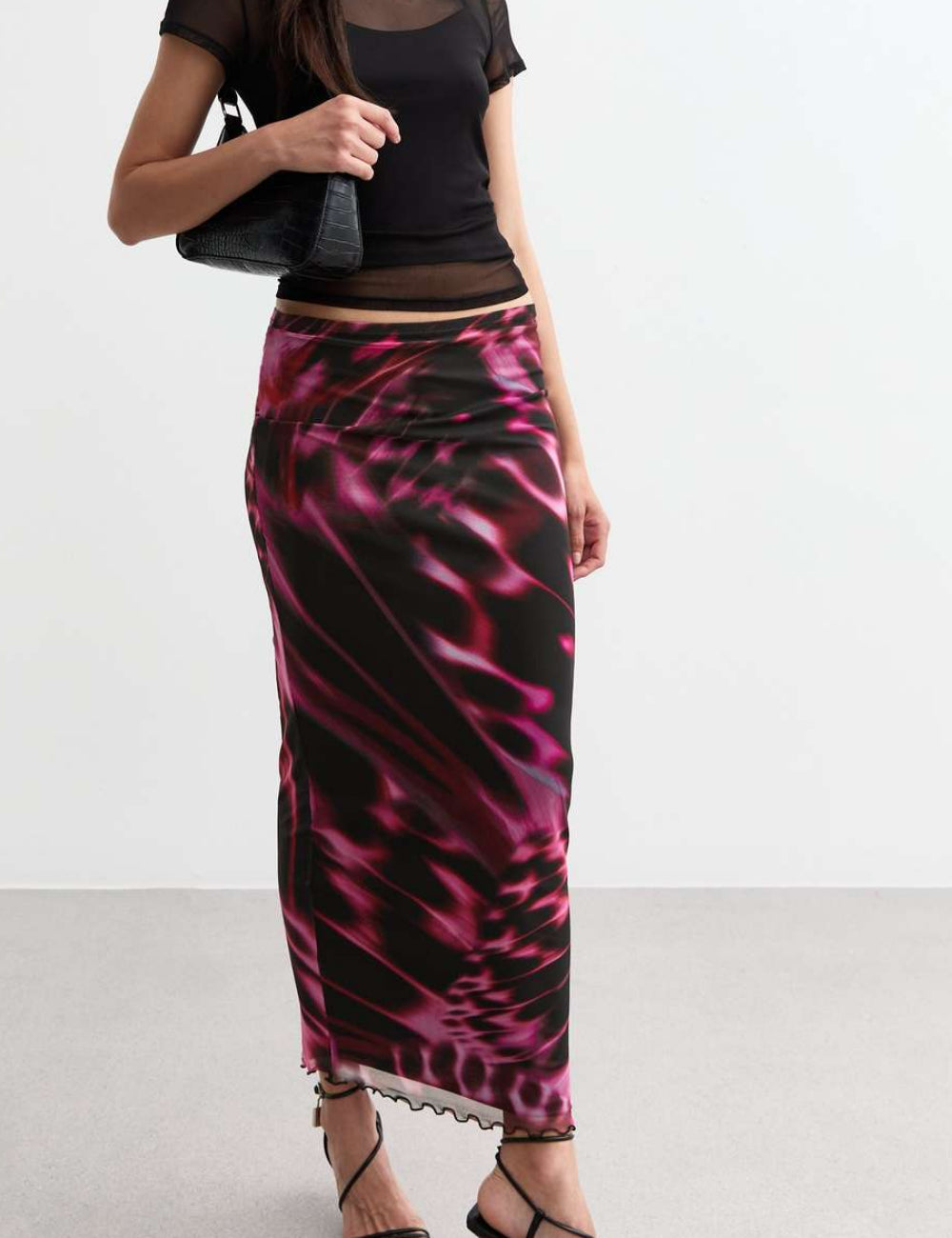 Fustă midi New look, mix culori