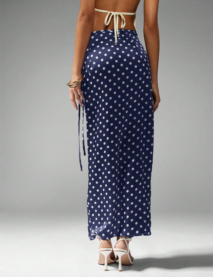 Shein Missguided midi szoknya, kék