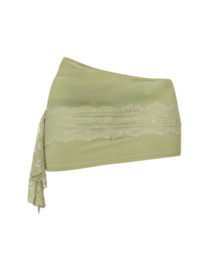 Fustă mini PRETTYLITTLETHING, verde