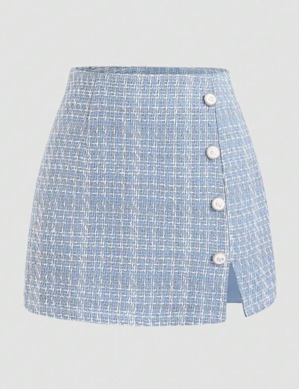 Shein mini szoknya, kék