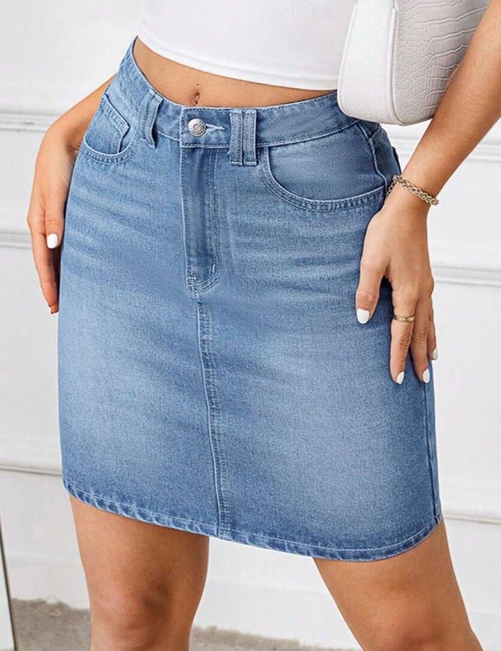 Shein miniszoknya, kék