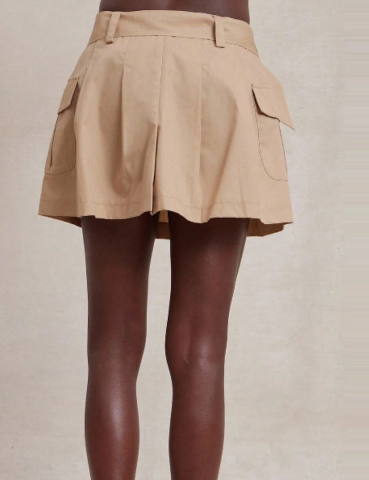 SHEIN miniszoknya, bézs