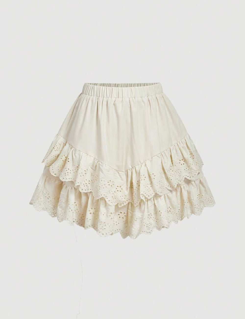 Shein miniszoknya, krémszínű