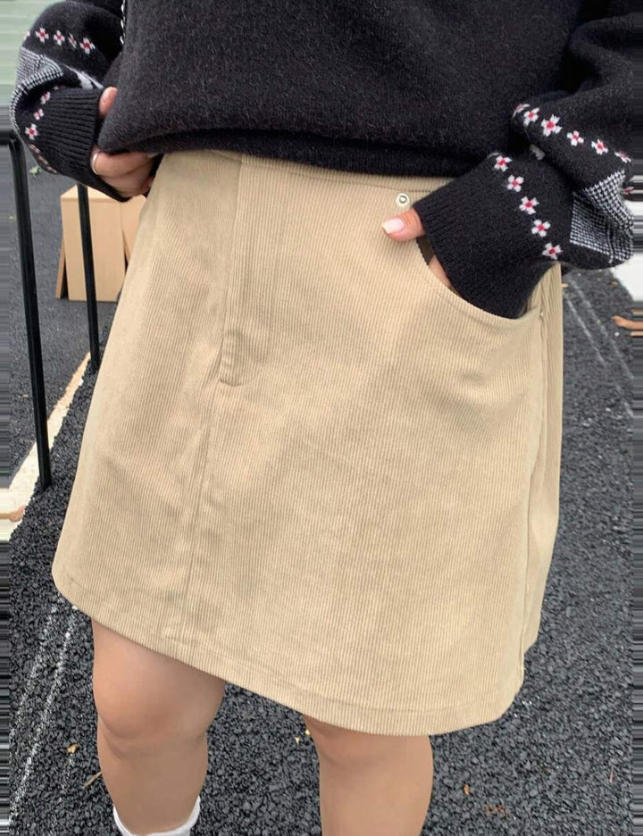 Fustă mini Shein, crem
