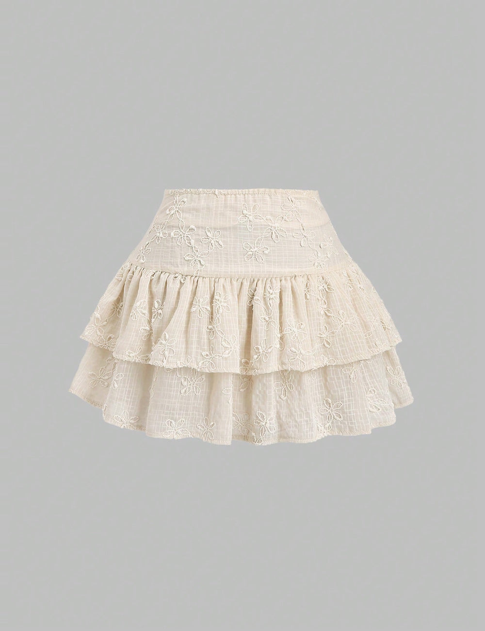 Shein miniszoknya, krémszínű