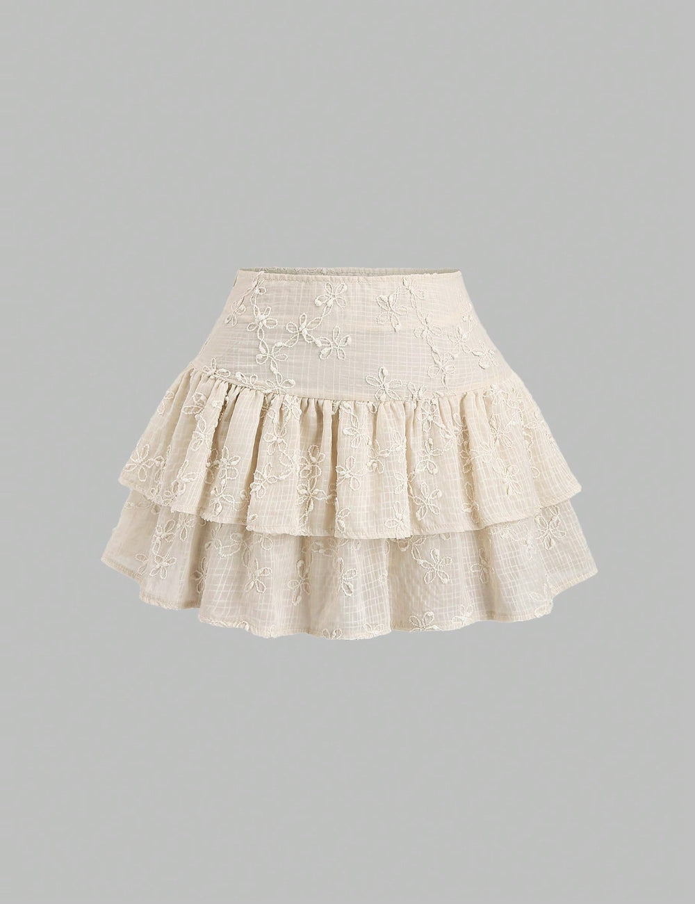 Shein miniszoknya, krémszínű