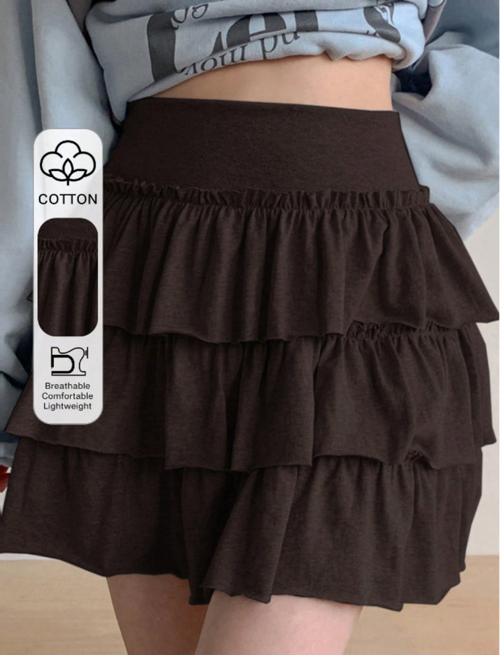 Shein DAZY mini szoknya, barna
