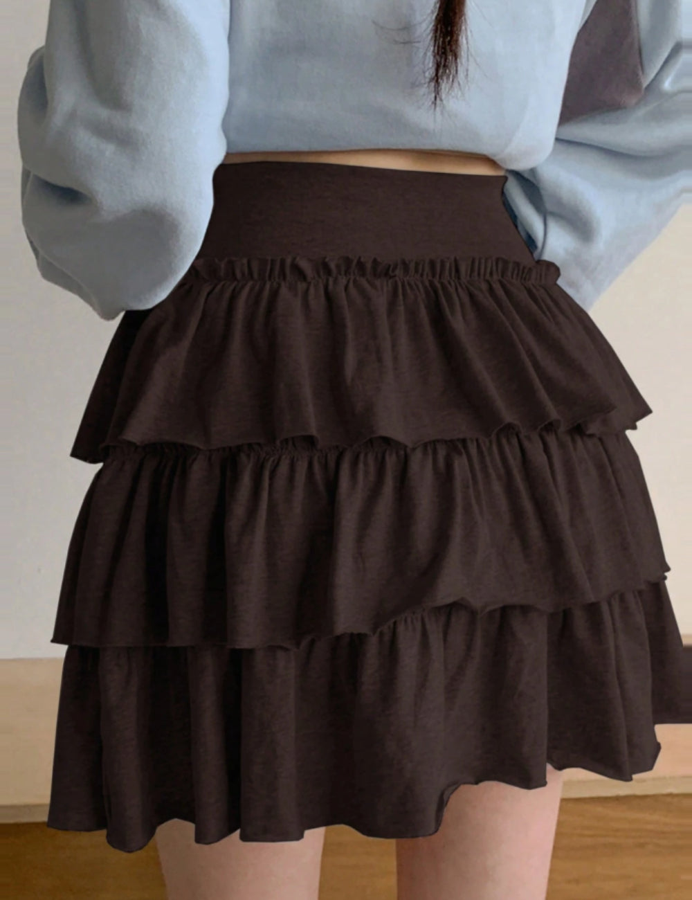 Shein DAZY mini szoknya, barna