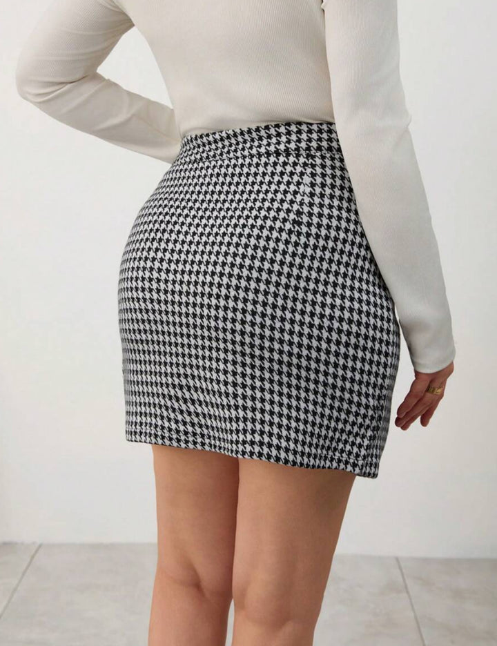 Fustă mini Shein Curve+, mix culori