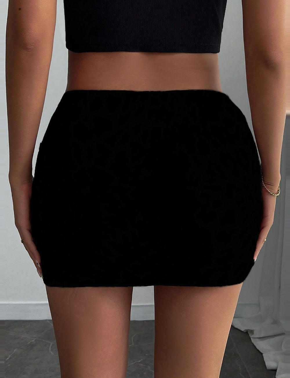 Fustă mini SHEIN, negru