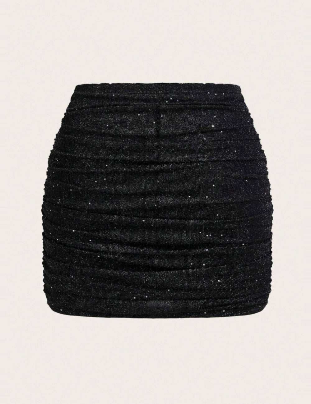 Shein Curve+ mini szoknya, fekete