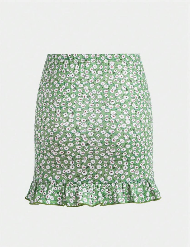 Fustă mini Shein, verde