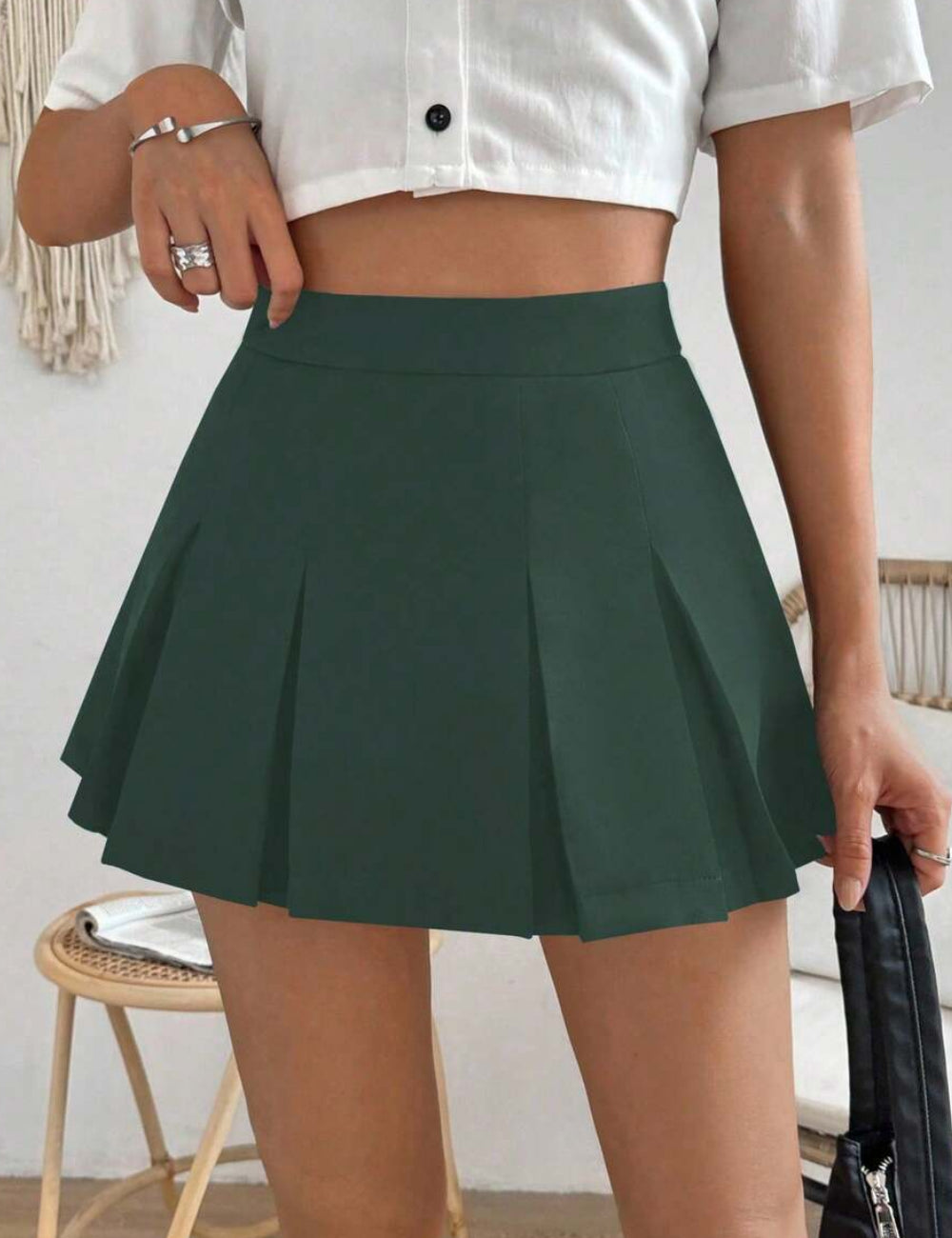 Fustă mini Shein, verde