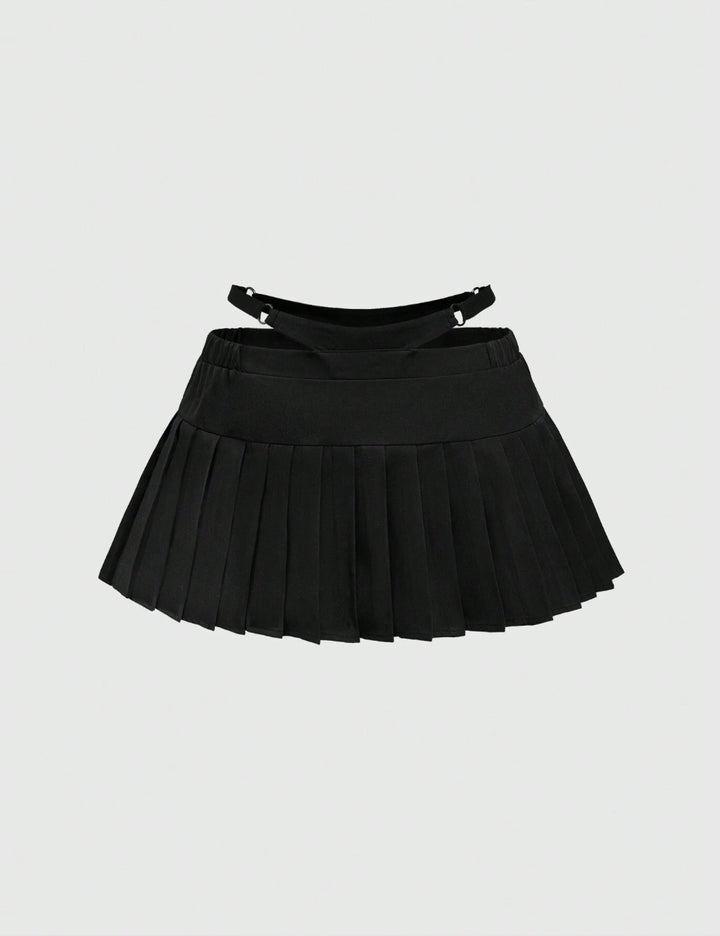 Fustă Pantalon Shein Curve+, negru