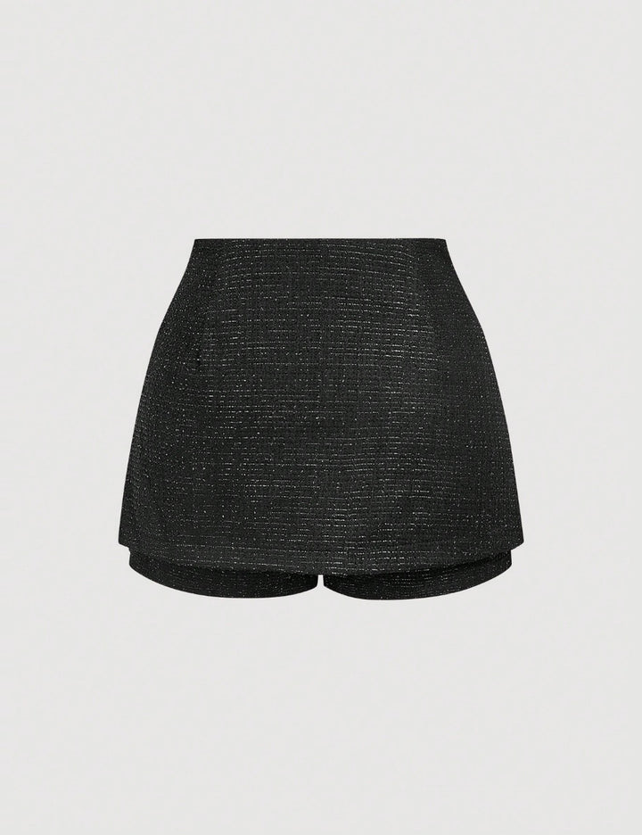 Fustă Pantalon Shein, negru