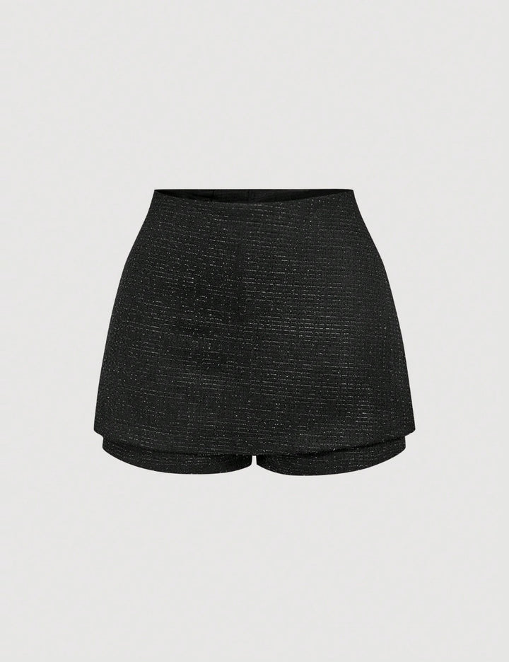 Fustă Pantalon Shein, negru