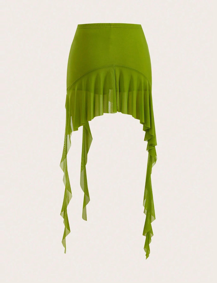 Fustă Pantalon Shein, verde