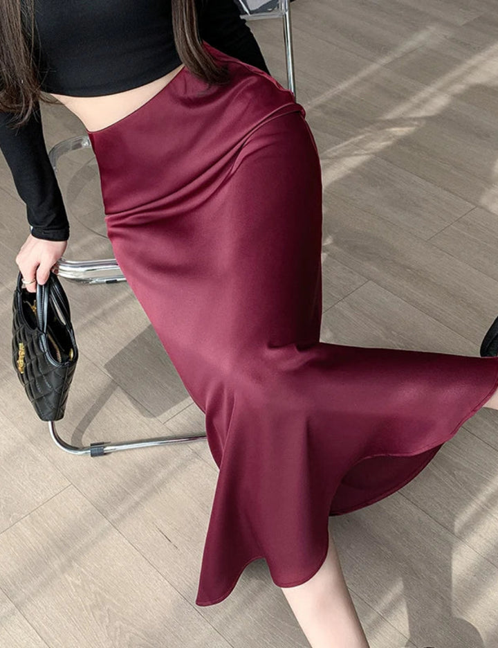 Fustă Shein, vișiniu