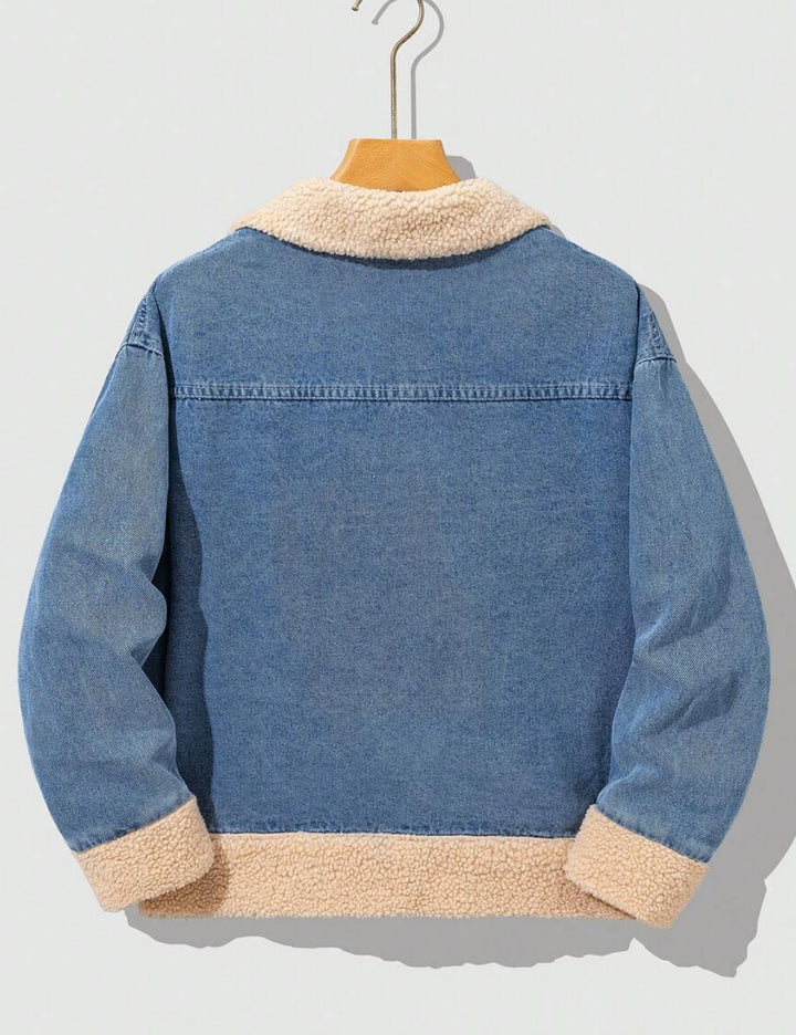 Geacă de blugi Shein, albastru