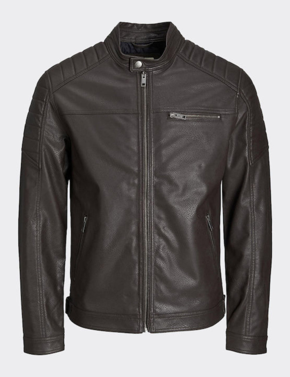 Jack & Jones műbőr dzseki, barna