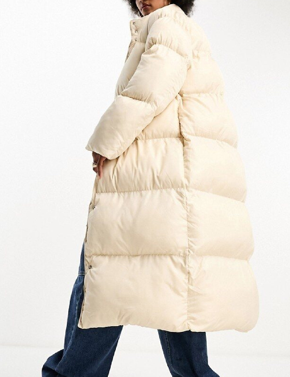 Geaca lunga ASOS, crem