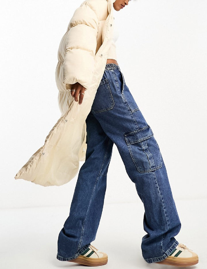 Geaca lunga ASOS, crem