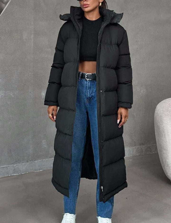 Shein hosszú kabát, fekete