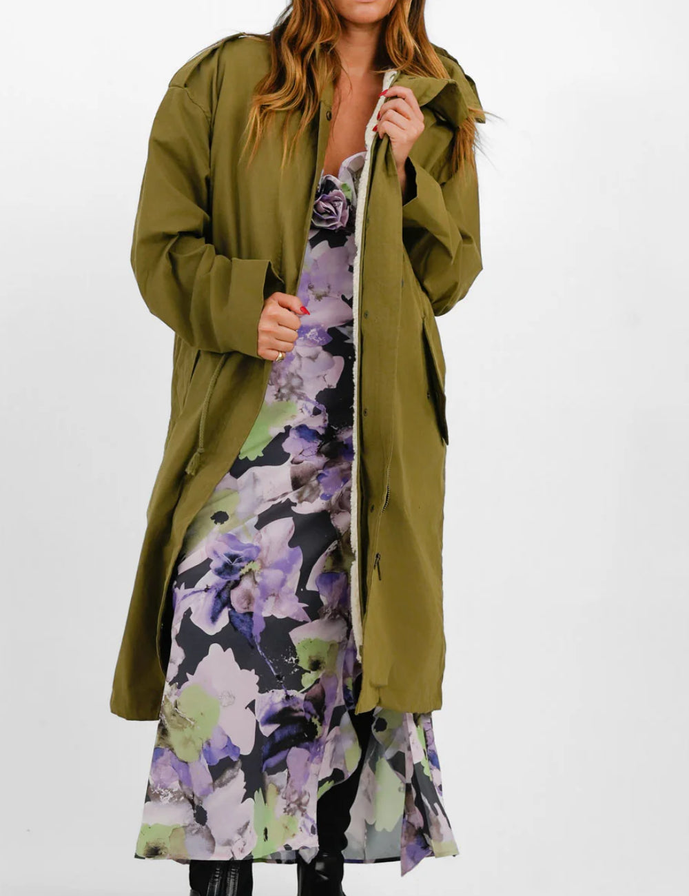 Geacă parka ASOS, kaki