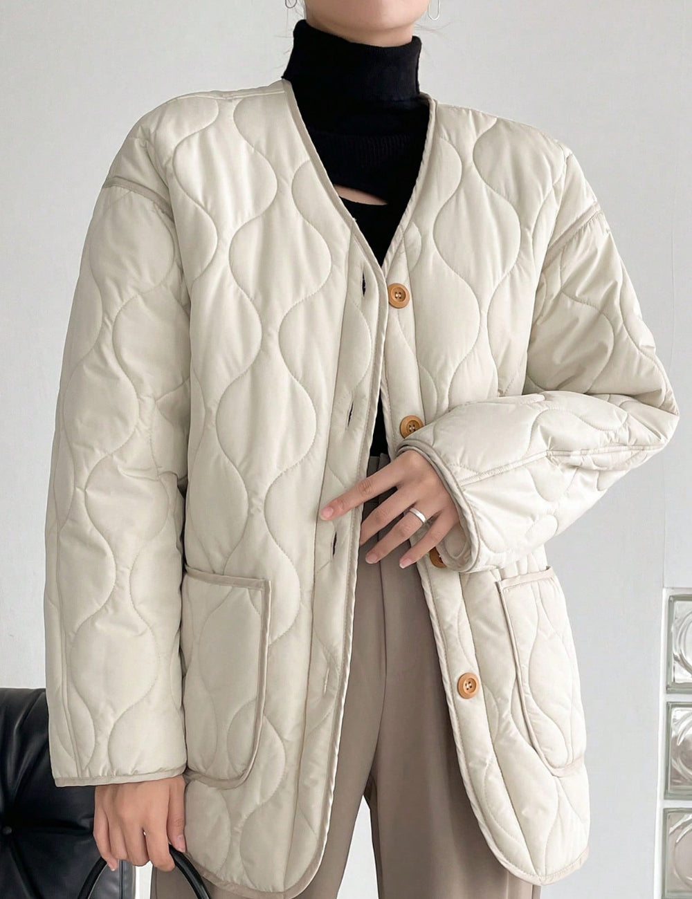 Shein DAZY bézs dzseki
