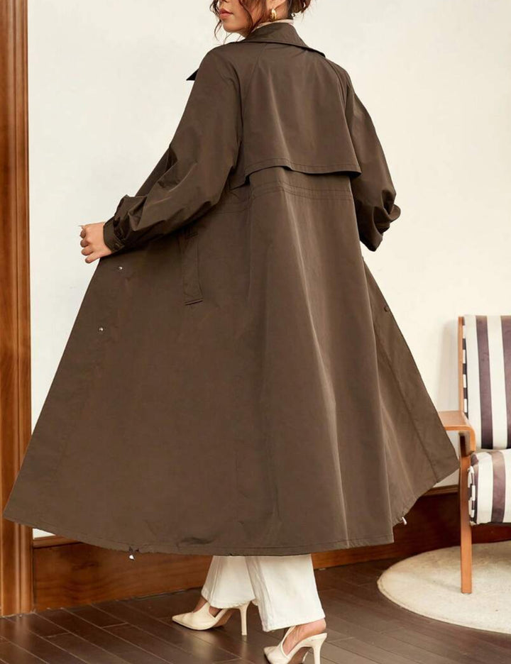 Shein Curve+ kabát, barna