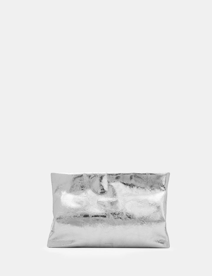 Geantă plic Allsaints, argintiu