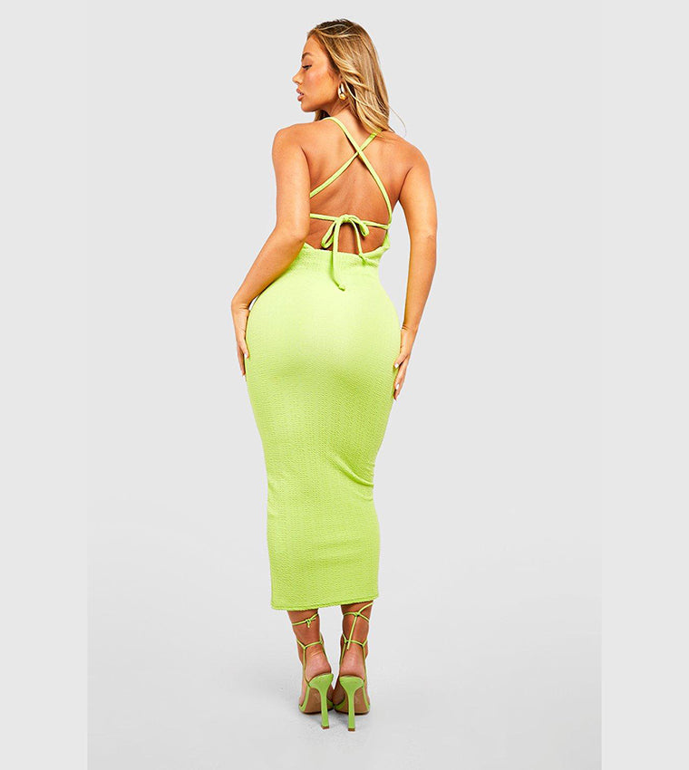 Rochie midi BOOHOO, verde
