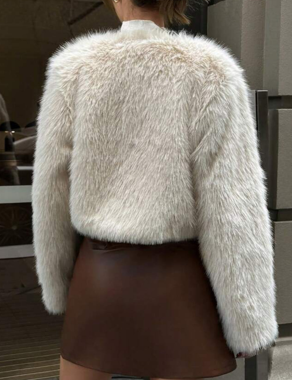 Shein bézs bunda