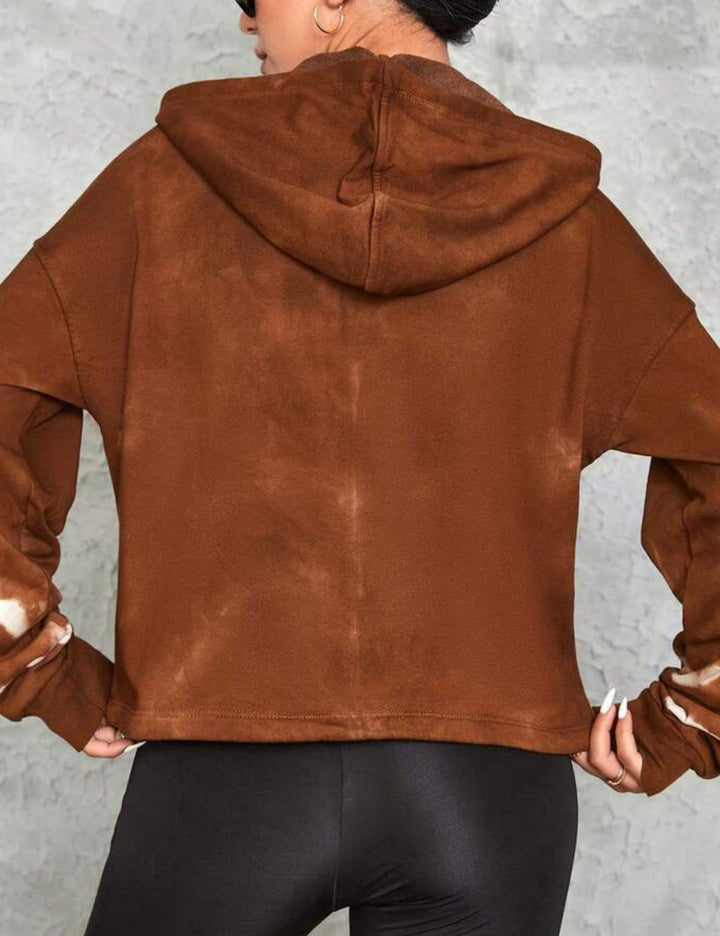 Hanorac Cu Fermoar Shein, maro